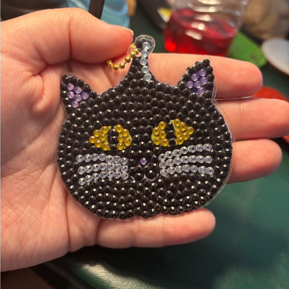Black Cat pumkin Keychain
